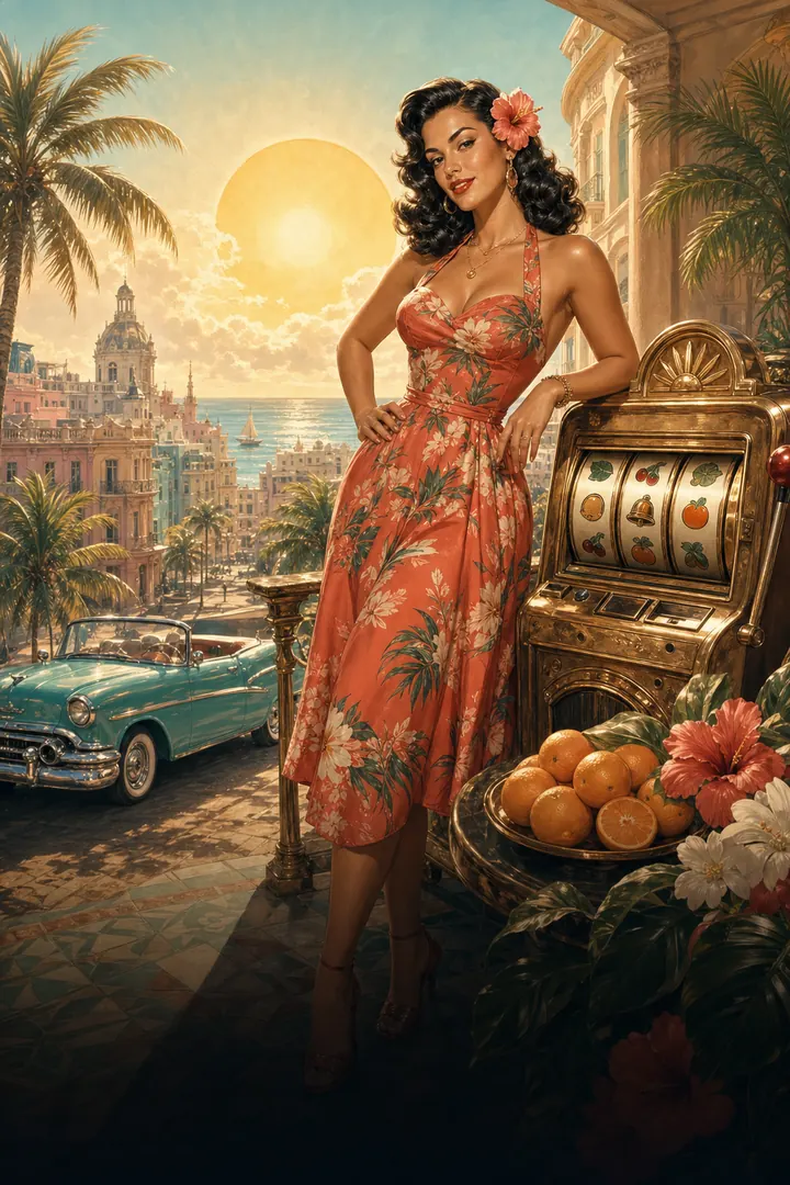 Havana Sunrise slot artwork