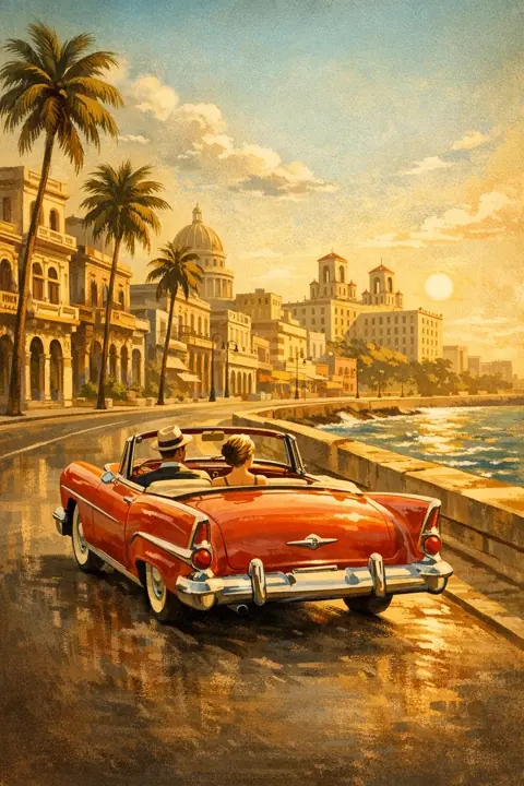Midnight on Malecón slot artwork